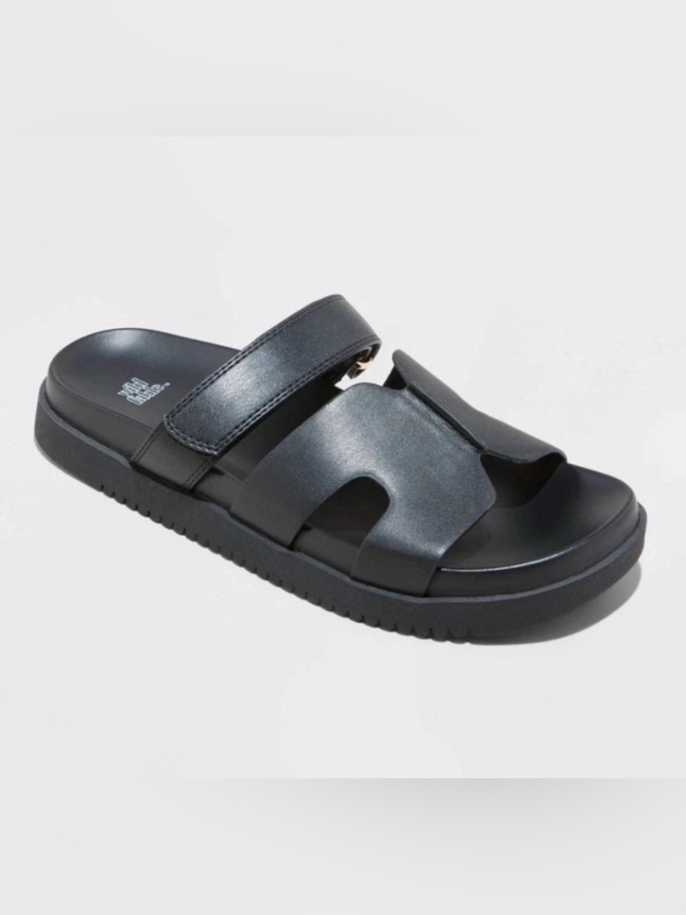 NWT Wild Fable Women's Hayley Slide Sandals Black Sz 9 Casual Comfort Summer